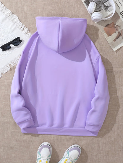 [Popular Choice] Cozy Panda Print Hoodie for Women - Casual Drawstring Pullover with Kangaroo Pocket, Perfect for Fall & Winter, Sleeping, Graphic Print, Hooded Sweatshirt