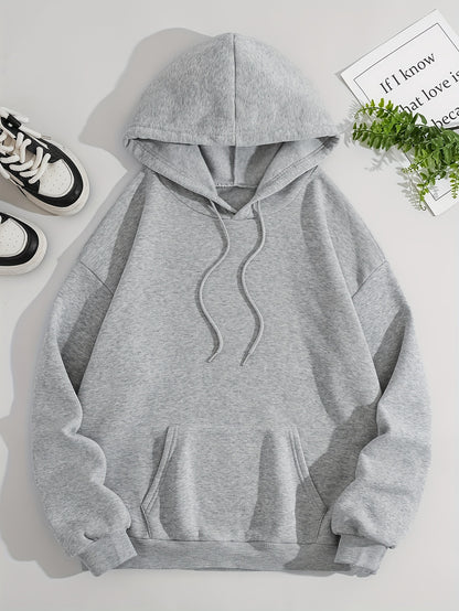 Women's Fashion Hoodie with Cute Bear Print - Casual Pullover Sweatshirt, Polyester, Machine Washable - Perfect for Fall & Winter